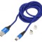 Cablu Magnetic USB 2.0 2m Albastru 3A