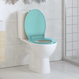 Capac WC cu inchidere silentioasa, verde, oval