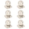VidaXL Capace st&acirc;lpi tip glob, 6 buc., 91 x 91 mm, oțel inoxidabil 145495