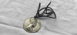 MEDALION vechi TUTANKHAMON multiple SIMBOLURI EGIPTENE rar OPULENT pe snur PIELE