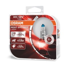 SET 2 BECURI 12V H1 55 W NIGHT BREAKER LASER NEXTGEN +150% OSRAM