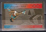 Centrafricana 1982 - Jocurile Olimpice - Los Angeles, PA, FOLIE DE AUR, RARA, MNH