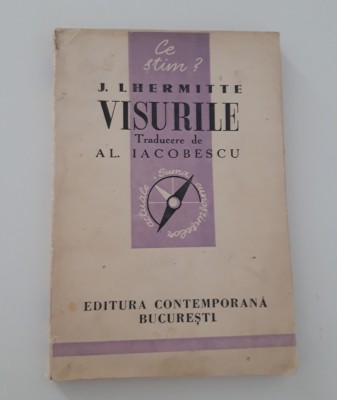 Carte veche 1942 J Lhermitte Visurile foto
