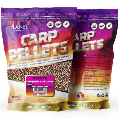 Pelete Crap Senzor Planet, Capsuna &amp;amp; Usturoi, 4mm, 800g foto