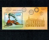 Cuba 1980 - Expo Havana, locomotiva, colita neuzata