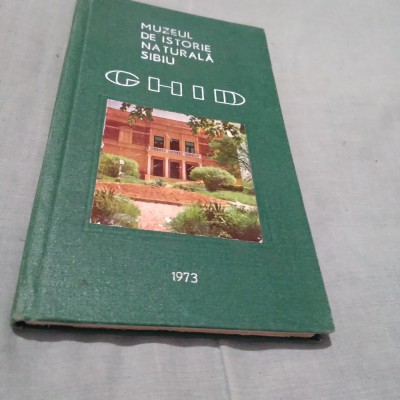 GHID MUZEUL DE ISTORIE NATURALA SIBIU 1973 foto