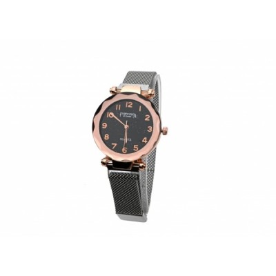 Ceas dama elegant, bratara tip plasa cu prindere magnetica, Francesca Silver - F07-234AR foto