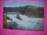 HOPCT 20181 CASCADA / CATARACTE RHEINFALL IN 1986 -STAMPILA / TIMBRU -ELVETIA -CIRCULATA