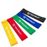 Set 5 benzi elastice pentru exercitii fizice, fitness, yoga, pilates, gimnastica de recuperare, 5 niveluri de dificultate, latex rezistent, 50 x 5 cm, Oem