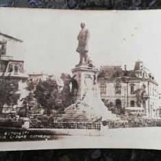 Carte postala Bucuresti,statuia Lascar Catargiu, 1936, circulata Soroca