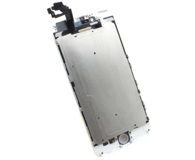 Display iPhone 6 Plus LCD Alb Complet Cu Tablita Metalica Si Conector Amprenta foto
