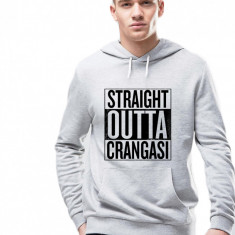 Hanorac Barbati Gri - Straight Outta Crangasi - L