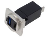 Cablu USB 3.0 A-A metalic CLIFF USB-C F-M