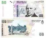 Argentina 50 Pesos 2003-2015 P-356(6) UNC Bancnota Argentina