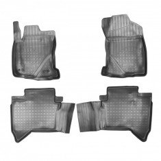 Set de 4 covorase cauciuc 3D stil tavita premium pentru Toyota Hilux din 2015