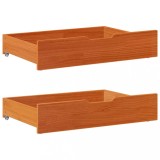 vidaXL Sertare de pat 2 buc. 85x55x17 cm maro ceruit lemn masiv de pin 850928