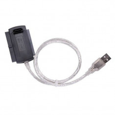 Adaptor USB - 2XIDE, 2.5 inch - 3.5 inch + SATA, viteza 480 Mbps, compatibil USB foto