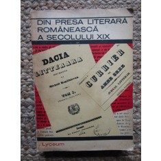 Din presa literara romaneasca a secolului XIX (Editura Albatros, 1970)
