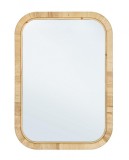 Cumpara ieftin Oglinda perete ratan natur Hakima 50x2x70 cm