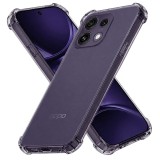 Asteroid GSM - Shockproof Clear Silicone - Oppo Reno16 F / Reno16 FS - Smoke Black