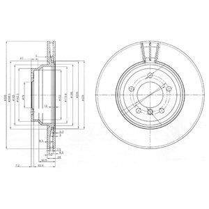 Disc frana BMW X1 (E84) (2009 - 2015) KRIEGER 0950004306 foto