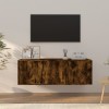 VidaXL Set dulapuri TV, 2 piese, stejar fumuriu, lemn prelucrat 3188411