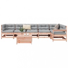 vidaXL Set canapele gradina, 7 piese, lemn masiv brad douglas foto