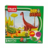 Set de modelare cu dinozauri, Crafy, 14 piese