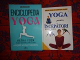Enciclopedia yoga / Hatha yoga - toate asanele , pas cu pas - Andre van Lysebeth + Yoga pentru incepatori - Rosamund Bell ( pret pentru ambele carti