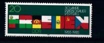 Germania DDR 1985 - Tratatul de la Varsovia 1v, neuzat,perfecta stare(z) foto