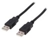 Cablu USB 2.0 A-A 1m Negru, Bq Cable