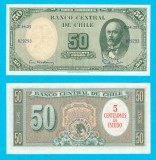 Chile (p#126) 5 Centesimos 1959 UNC &#039;Pinto&#039; serie: C 34-25 829293