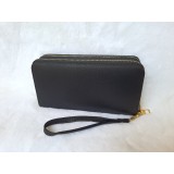 Portofel negru de damă compartiment dublu