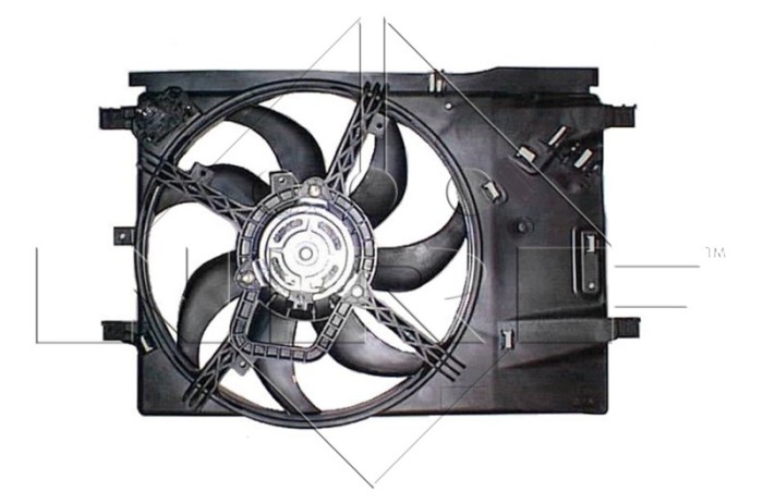 NRF 47236 Ventilator, radiator
