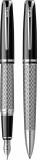 Set stilou si pix Scrikss Pera 477 Black Chrome