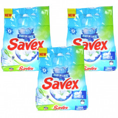 3 x Savex Automat 2in1 white, Detergent pentru rufe, 3 x 2kg