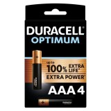 Duracell-Optimum 200 Baterii Alcaline Aaa LR03 - 4 Unități