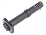 Suport baterii AA R6 cu 2 urechi negru UL94V-0
