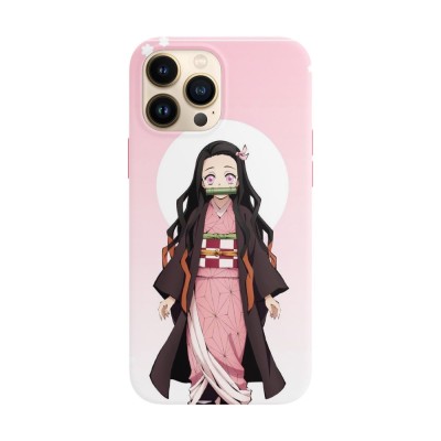 Husa compatibila cu Apple iPhone 13 model Nezuko Kamado Demon slayer, Silicon, TPU, Viceversa foto