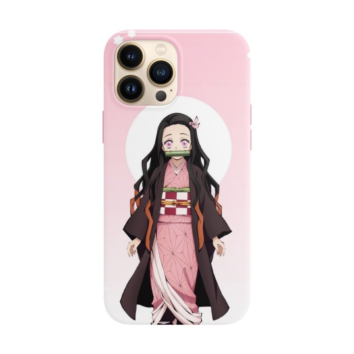 Husa compatibila cu Apple iPhone 13 model Nezuko Kamado Demon slayer, Silicon, TPU, Viceversa