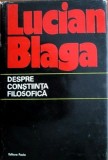Despre constiinta filosofica - Lucian Blaga