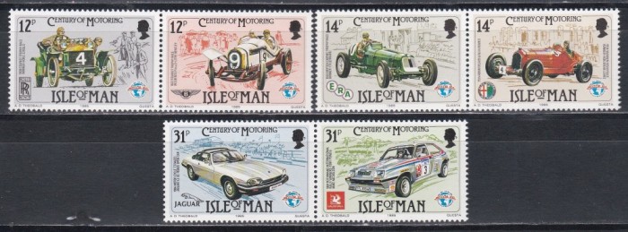 Isle of Man 1985 - Centenarul automobilismului, MNH
