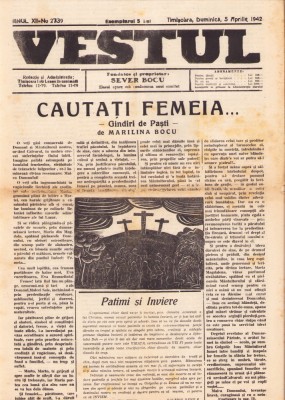 HST Z254 Ziar Vestul 2739/1942 Timișoara foto