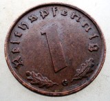 B.134 GERMANIA 1 REICHSPFENNIG 1939 G, Europa, Bronz