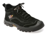 Ghete BITE THE BULLET negre, 68011, din piele intoarsa