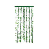 Perdea decorativa pentru usa model frunze, 90 x 220 cm