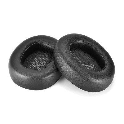 Set 2 bureti Edman pentru casti JBL E65BT / E65BTNC / Duet NC / Live 650BTNC / Live 660BTNC / 650 / 750NC / V710, Piele ecologica, Negru foto