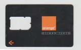 bnk card Israel - Orange - Orange logo - suport SIM - Col:IL-ORA-GSM-0001C