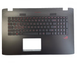Palmrest second hand + Tastatura noua Asus GL752V Layout US Backlit Alb 13NB0941AP0301