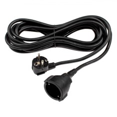 Prelungitor Cablu, Model 3680W, Siguranță pentru Copii, Lungime 5m, Culoare Negru